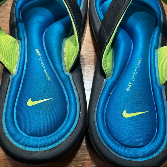Nike Comfort Thong Black/Volt Ladies Sandals 354925-002 Women’s Size 6 RAREST! - Picture 5 of 7